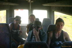 Dusty bus
