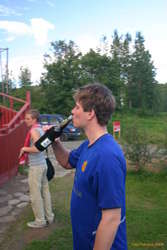 Pre match drinks, another stag
