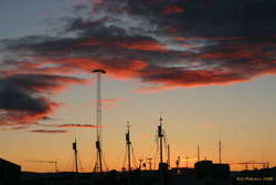 Sunrise over the old harbour
