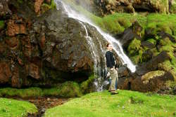 Eva at Þorsteinnslundur

