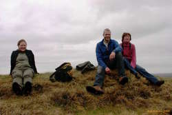 Eva, Kjartan and Rakel on Stóri-Dímon
