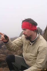 Fannar throwing rocks (with great precision)
