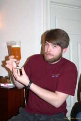 Stulli and the solitary glass of Fjallagrös beer

