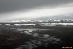 Steaming sand, looking across to Skagi
