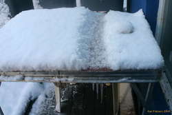 Guess where the roof drips?
