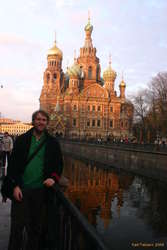 Karl near the Blood Church
