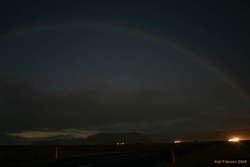 Moonbow over Pétursey
