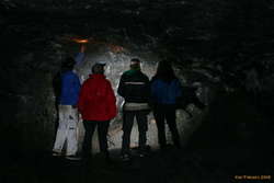 Craig, Lesley, Dieke and Kata in the main chamber
