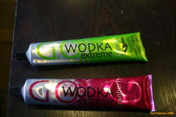 Alcopop in a tube! Riga Airport
