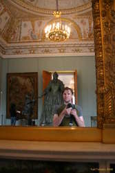 Myself and Catherine the Great in the Russian Museum
