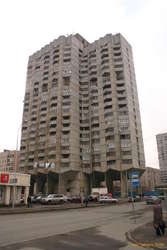 Big buildings on toothpicks
