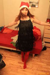 spinning Christmas dress
