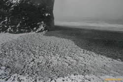Snow on wave marks
