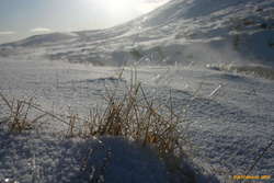 Frozen steam
