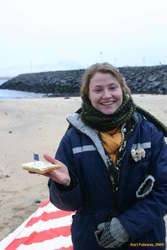 Alda with an australian vegemite cake
