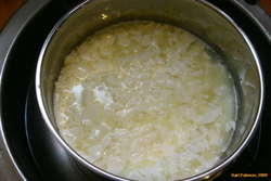 Cut curd
