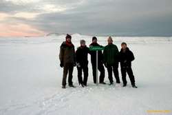 Karl, Eva, Egill, Bjöggi, Víðar at Langihellir
