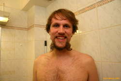 Playing while shaving
