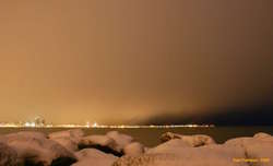 Reykjavik while riding home.
