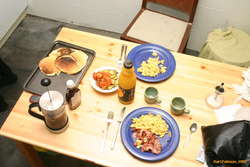 Kata laid out a breakfast feast for us!
