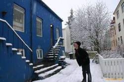 Catching snowflakes
