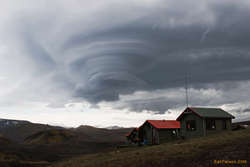 Alien Motherships over Emstrur hut

