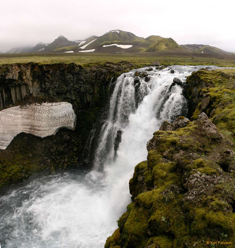Waterfall on Bláfjallakvísl
