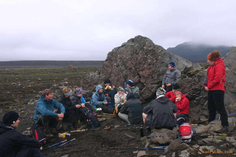 Lunch out of the wind
