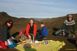 Afternoon tea on Helgafell
