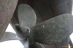clean of all the barnacles of 20 years of sitting at the harbour
