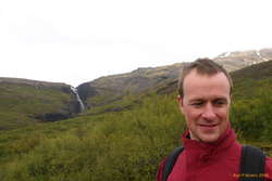 Matt in front of Glýmur
