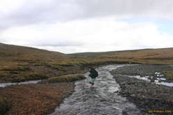 Iveta getting her feet wet
