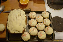 Lemon Poppyseed cake and patty cakes
