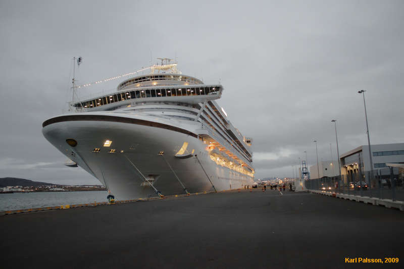 The 'Emerald Princess' is fairly large.
