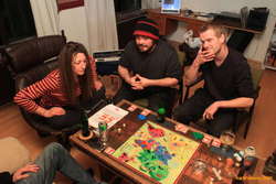 Stef, Oli and Bjöggi, Risk gets off to a peaceful start
