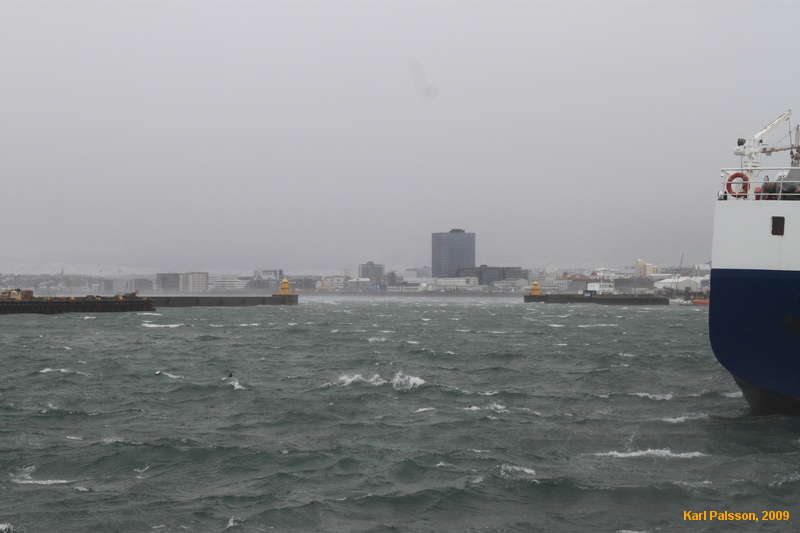 It's meant to be sheltered in the harbour!
