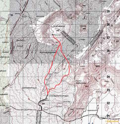 Red is my walk, 1:50k
