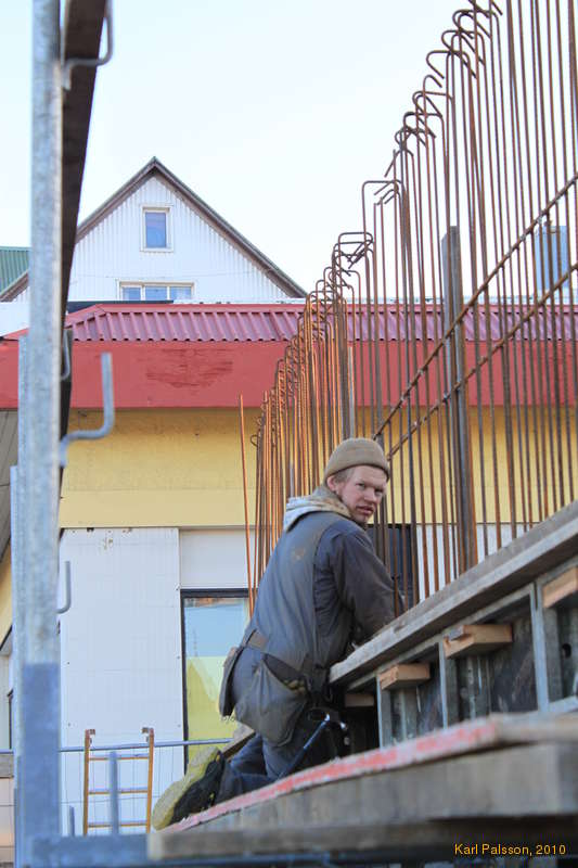 Viðar at work