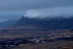 Dusk falling over Esja 
