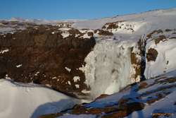 Frosty waterfall