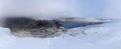 Pano looking north/west from Norðursúlur to Hvalfell and Hvalvatn