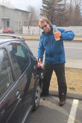 Out of petrol...