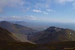 Looking down Gildalur towards Akranes
