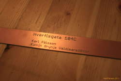 New door plate