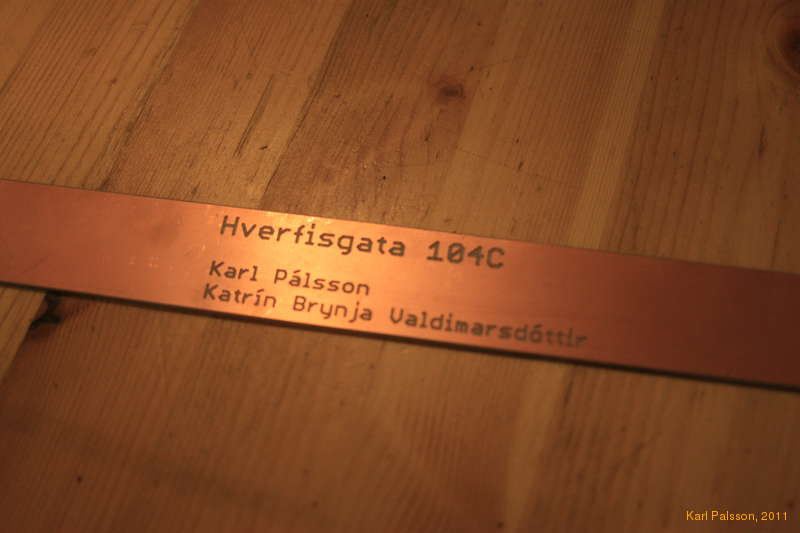 New door plate