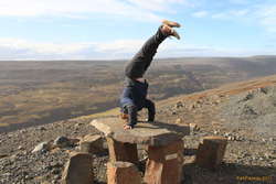 Upside down!