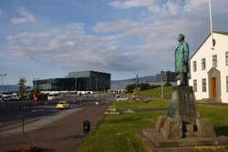 Harpa in the evening