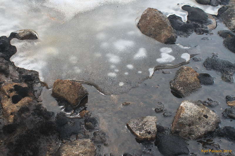 Melting snow