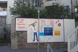 Sarcastic graffiti