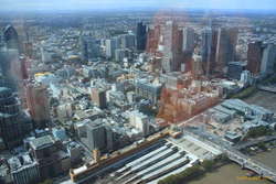 Above the city